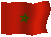 Drapeau marocain animé